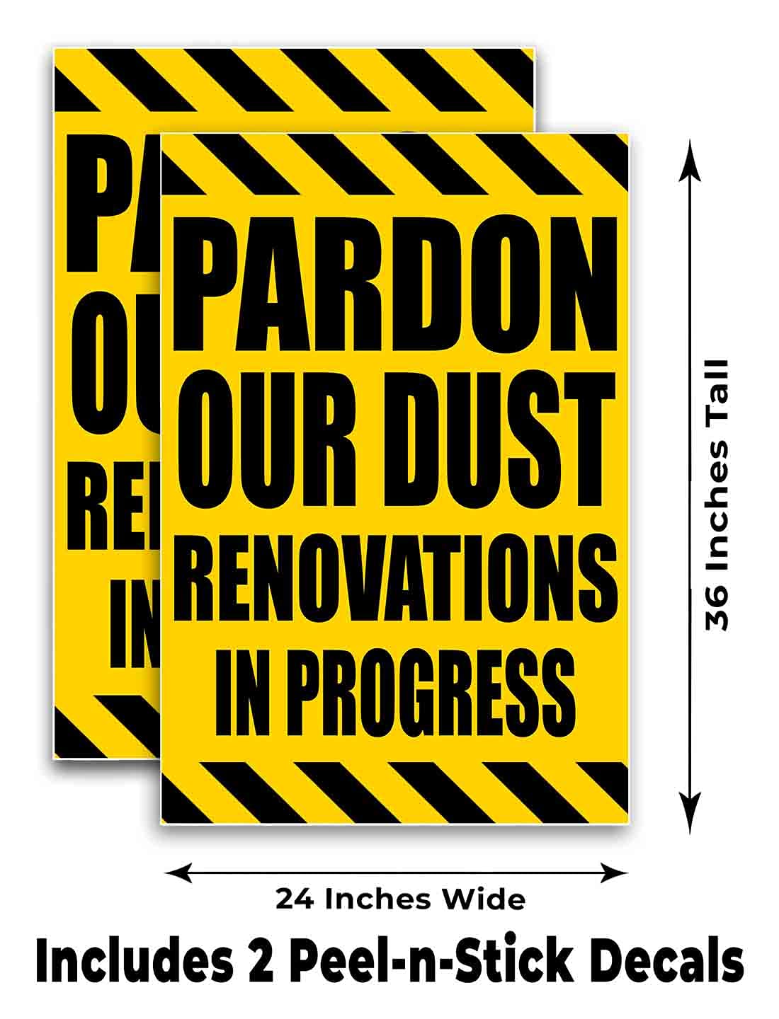 Pardon Our Dust Renovations in Progress Vinyl Decal (24
