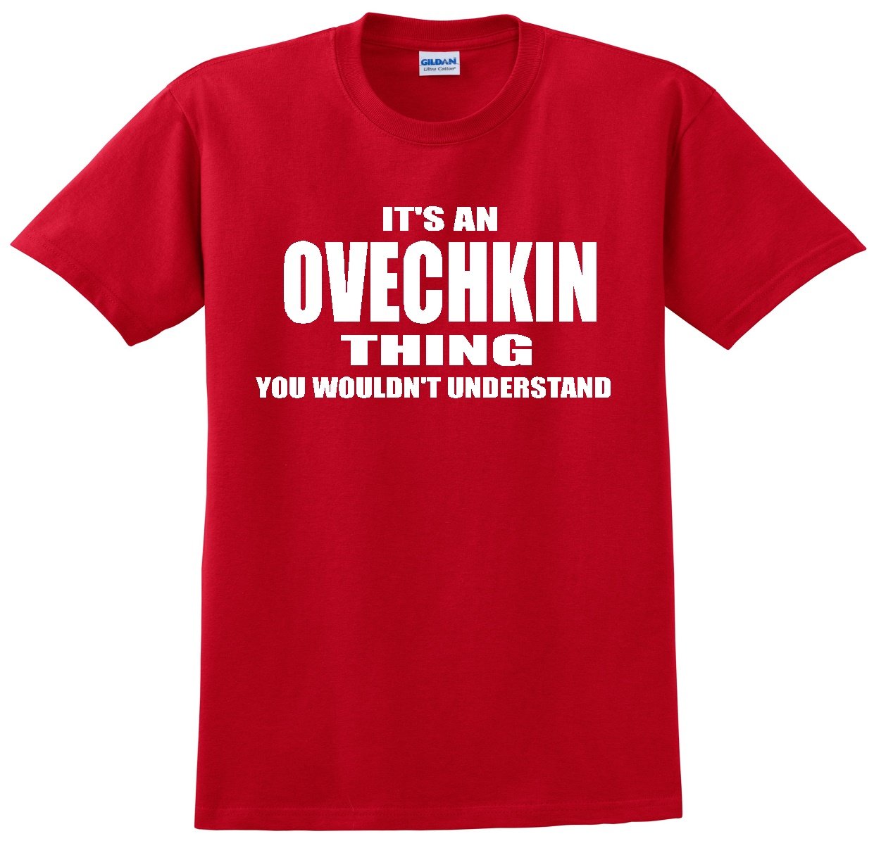 Ovechkin Red T-Shirt for Men - Comfortable Cotton Tee for Casual Wear, Sports & Fan Gear - Perfect for Gameday, Outings & Everyday Style