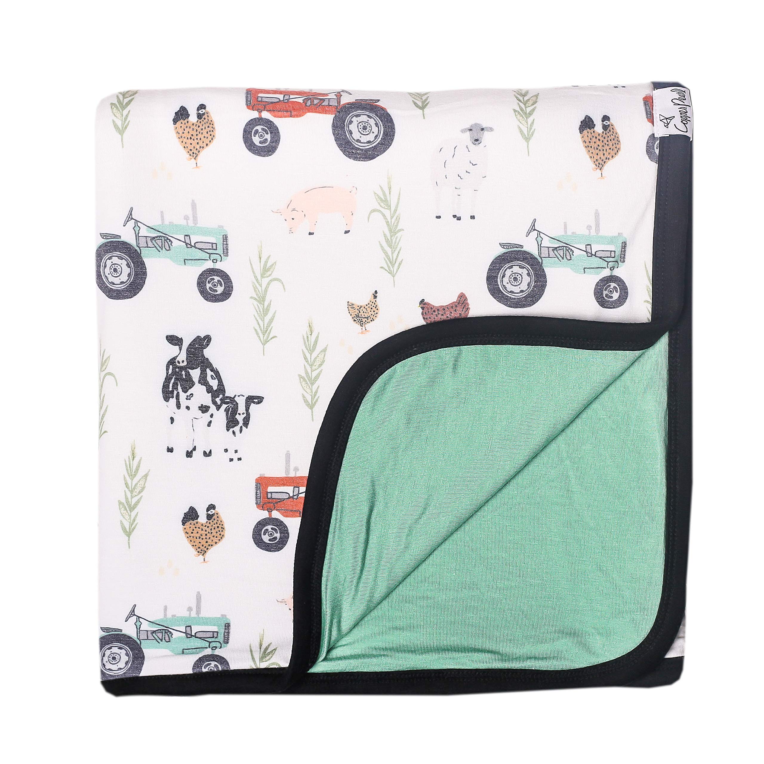 Jo Three-Layer Baby Quilt - Ultra Soft & Breathable Toddler Blanket for Boys & Girls | Premium 46x46 Polyester/Rayon Newborn Blanket | Perfect for Nursery, Stroller & Crib Comfort