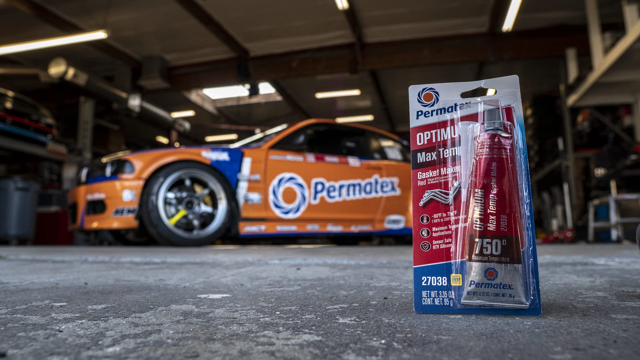 Permatex 27038 Optimum Red High Temperature Gasket Maker, 3 oz Tube - High Performance Silicone Sealant for Automotive Engines, Exhaust Systems & Industrial Equipment