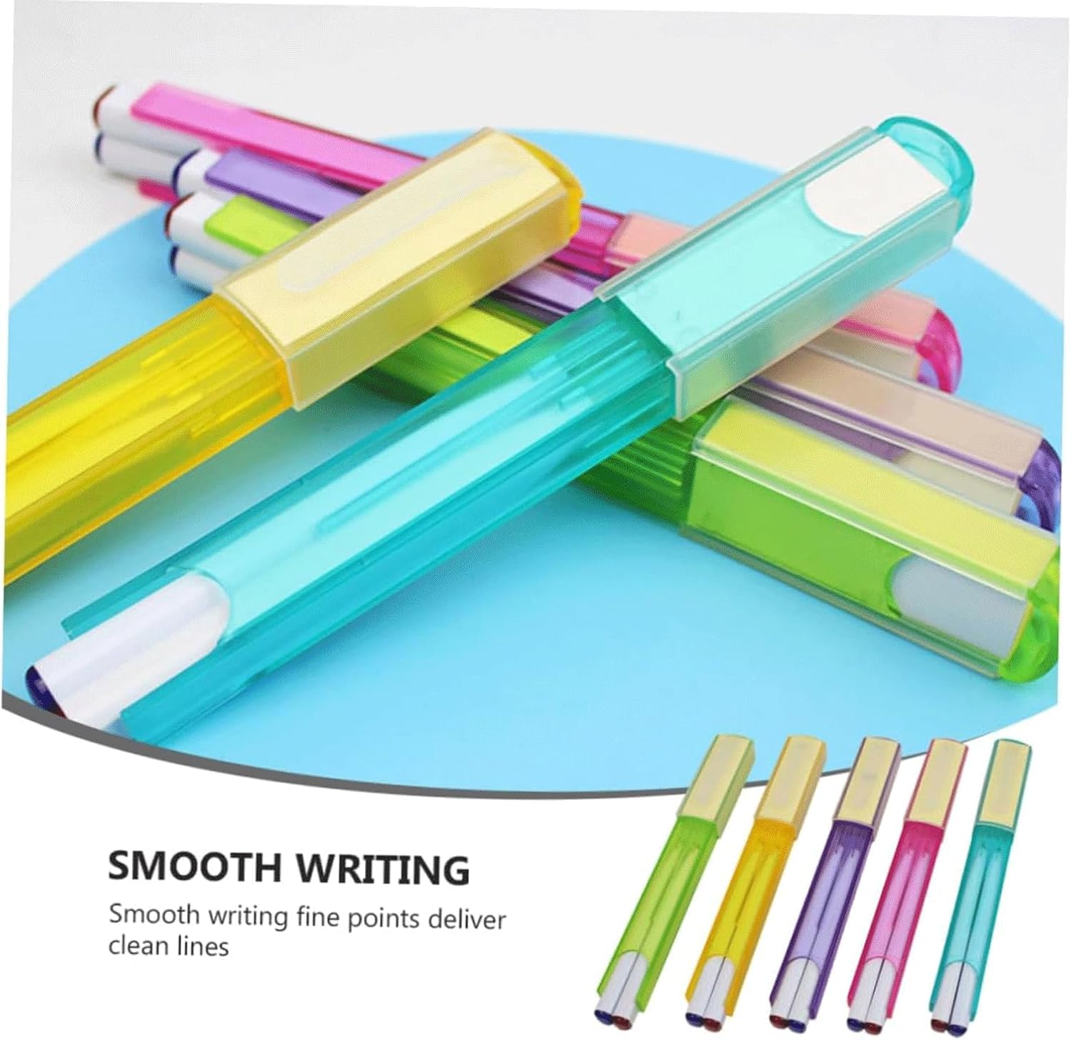10-Pack Dual-Tip Gel Pens with Quick-Drying Ink - Smooth Writing Ballpoint & Rollerball Pens for School, Office & Business - Perfect for Note Taking, Journaling & Document Signing