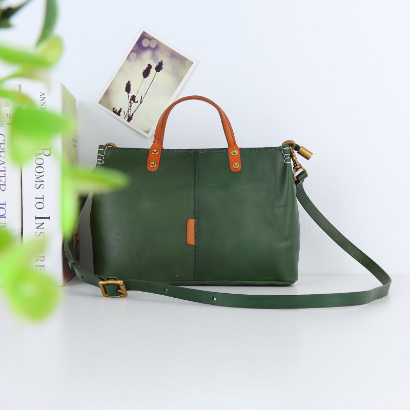 Handmade Italian Leather Work Handbag for Women - Stylish & Durable Office & Travel Tote Bag