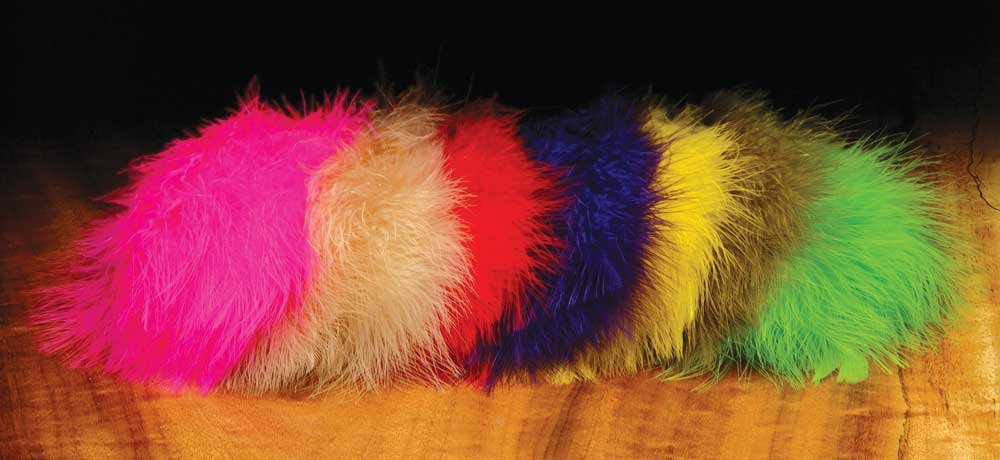 Hareline Marabou Blood Quills - Premium Fly Tying Feathers for Fly Fishing Lures, Streamers & Saltwater Flies - Perfect for Trout, Bass & Steelhead Fishing