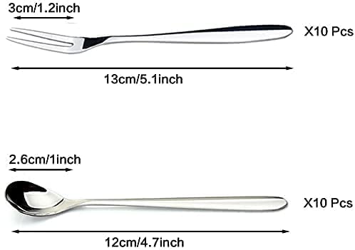 Premium 5-Piece Cheese Knife Set with Gift Box - Stainless Steel Cheese Butter Spreader & Slicer Knives, Includes 5 Coffee Spoons & 5 Fruit Forks - Perfect for Wine Parties, Charcuterie Boards & Gourmet Cheese Tasting