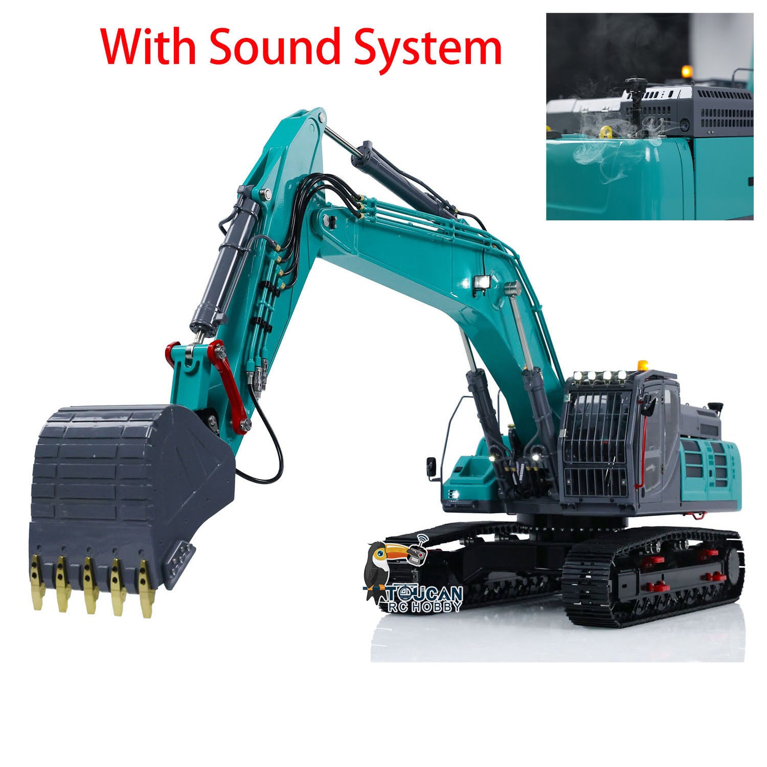 1/14 Scale LESU SK5LC RC Hydraulic Excavator - Remote Control Construction Vehicle, Painted & Assembled DIY Hobby Model (Optional Versions) - Perfect for Construction Enthusiasts & RC Collectors