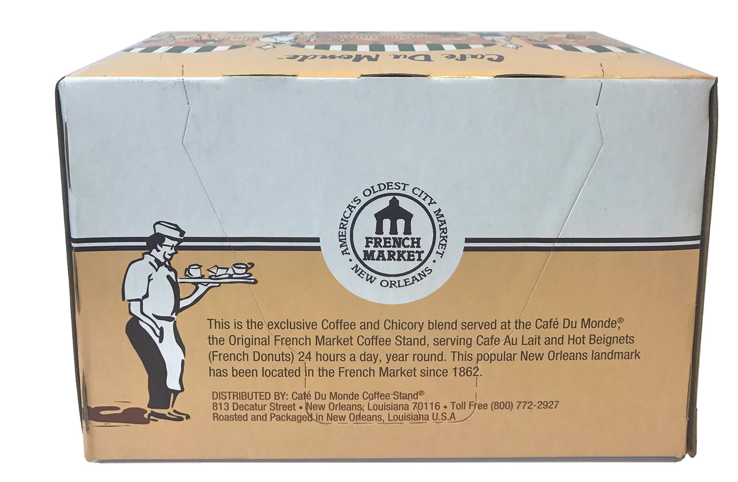 Cafe du Monde Coffee and Chicory Single Serve Pods - 24 Count | Premium New Orleans Style Coffee for Keurig Machines | Perfect for Office, Home & Morning Brews