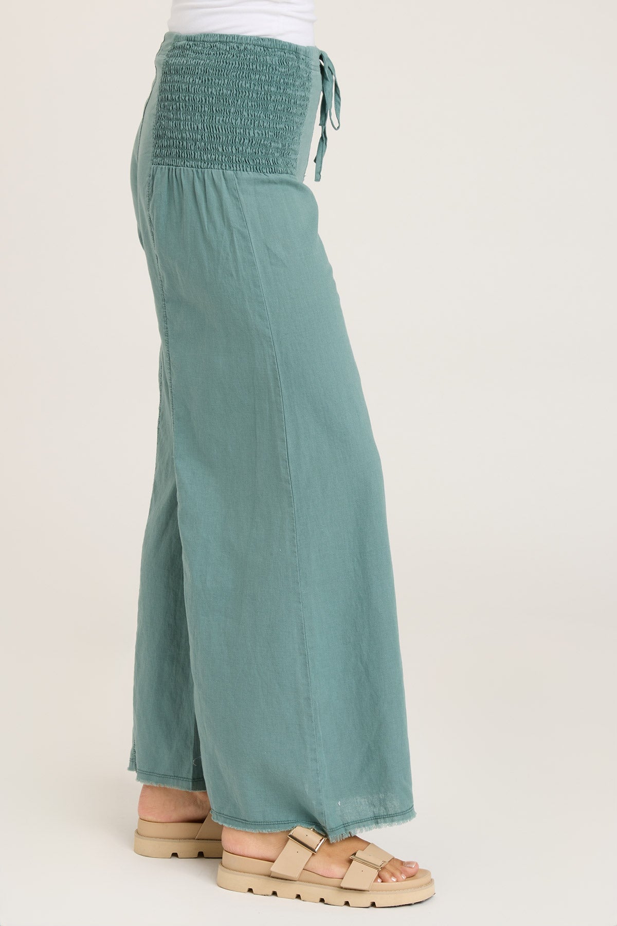 Kaj Wide Leg Folk Tale Pants - Bohemian Style High Waisted Flowy Trousers for Women | Perfect for Festivals, Vacations & Casual Wear