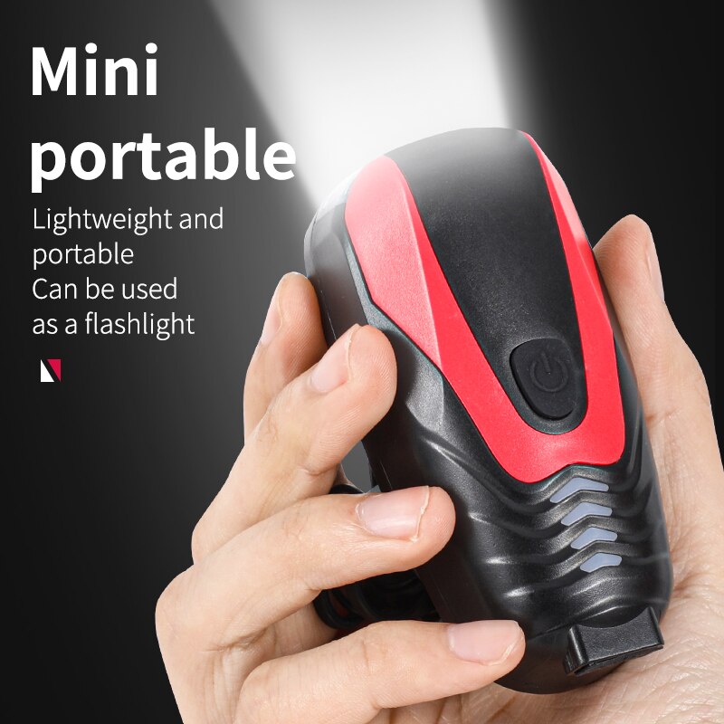 120dB USB Rechargeable Bike Horn Light - Waterproof LED Bicycle Headlight & Bell for MTB/Road Cycling - Perfect for Night Riding and Safety Alerts