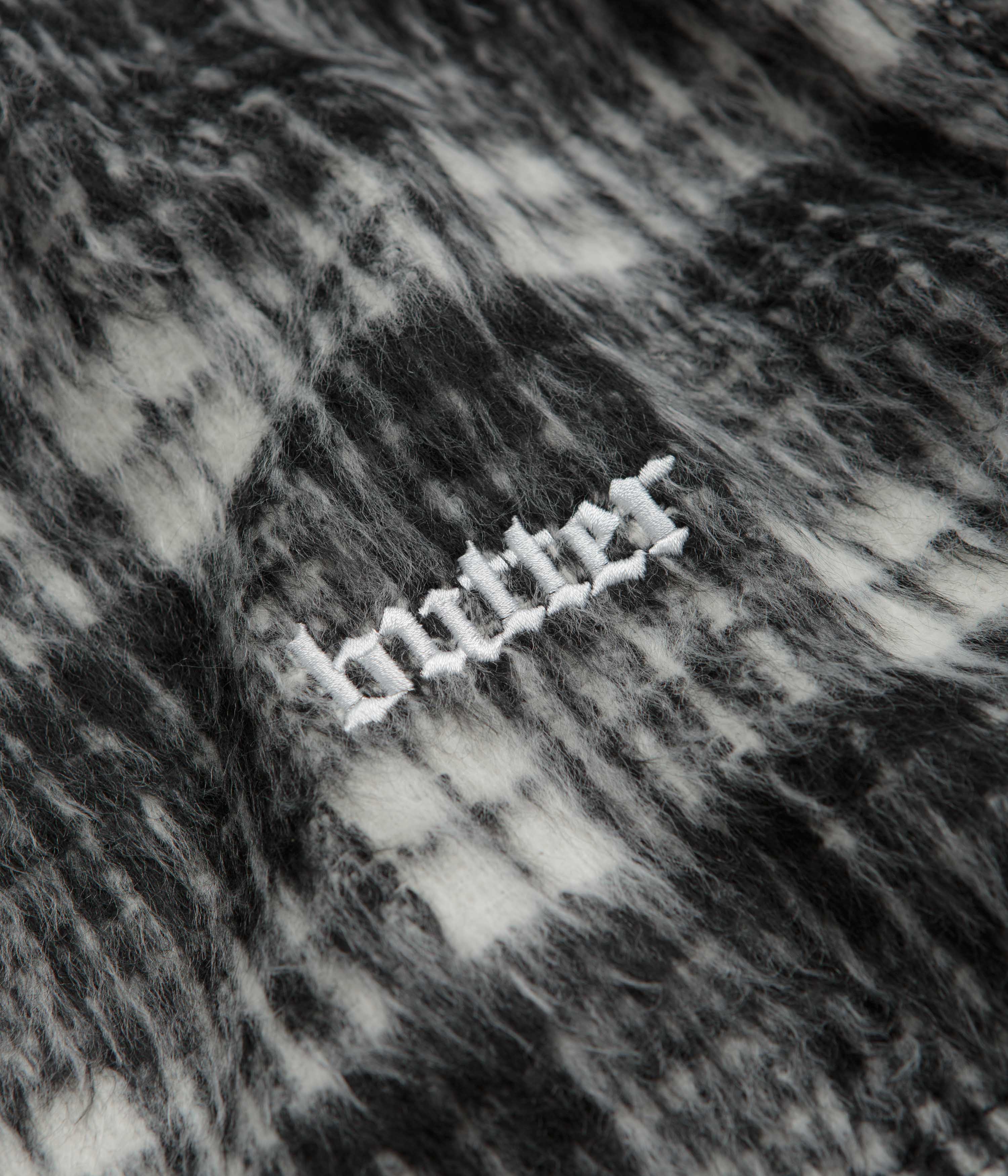 Butter Goods Heavy Plaid Work Jacket for Men - Black & White Checkered Flannel Shacket - Durable Winter Coat for Outdoor Work and Casual Streetwear