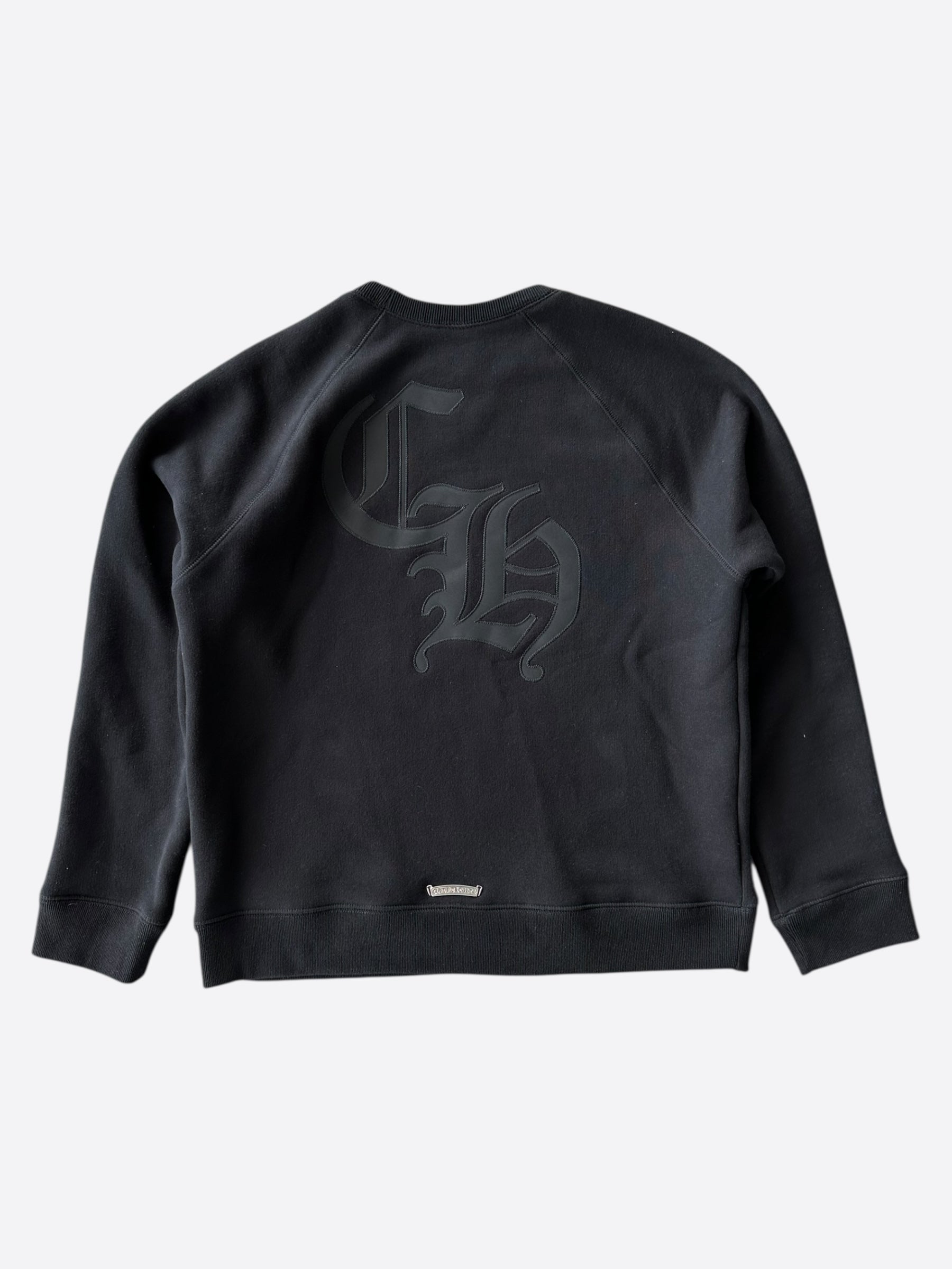 Chrome Hearts Black Triple Cross CH Logo Embroidered Sweater for Men & Women | Gothic Streetwear Fashion | Perfect for Concerts, Parties & Casual Outfits