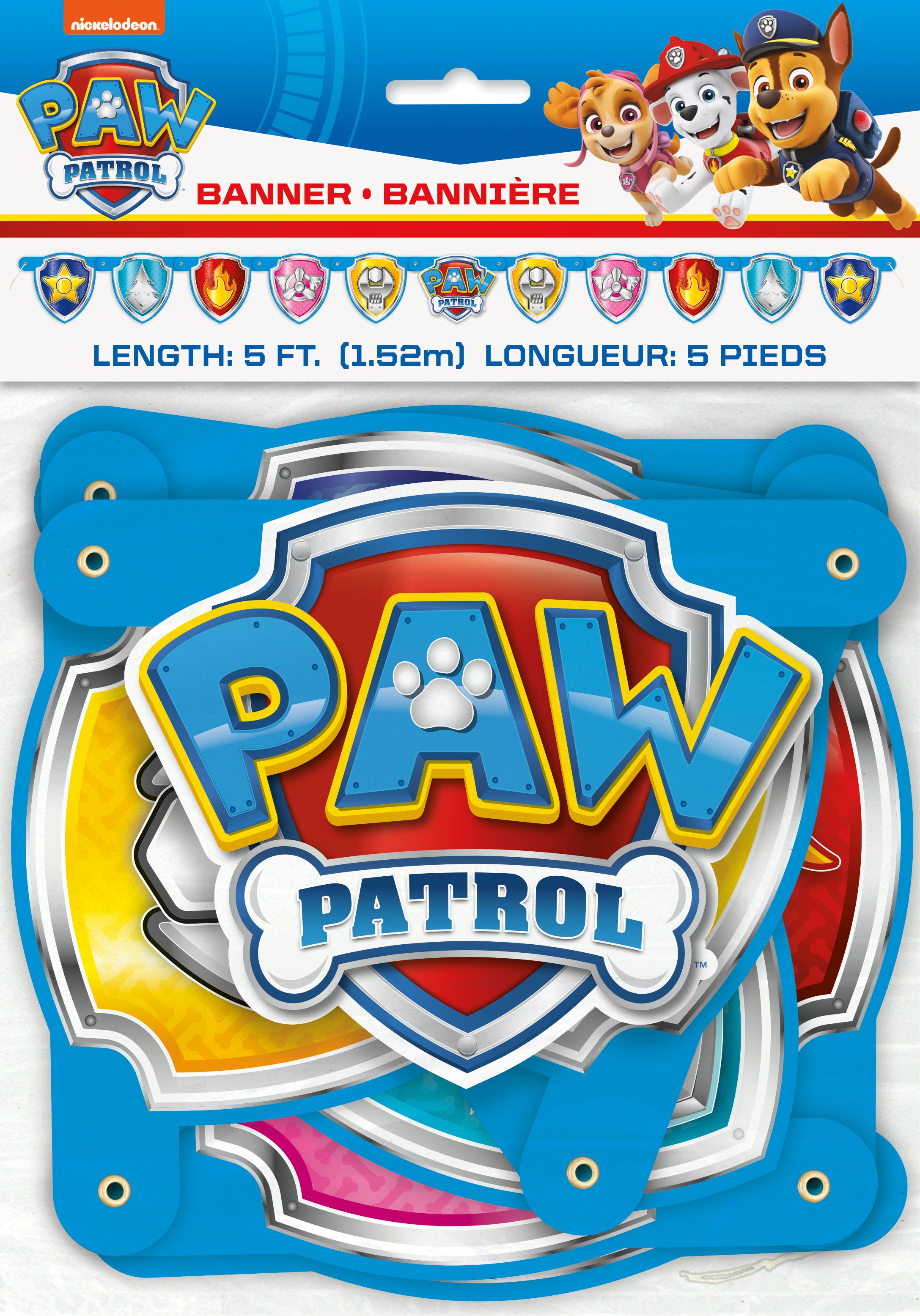 Paw Patrol Large Joint Banner - Perfect for Kids' Birthday Parties, Themed Events & Room Decorations