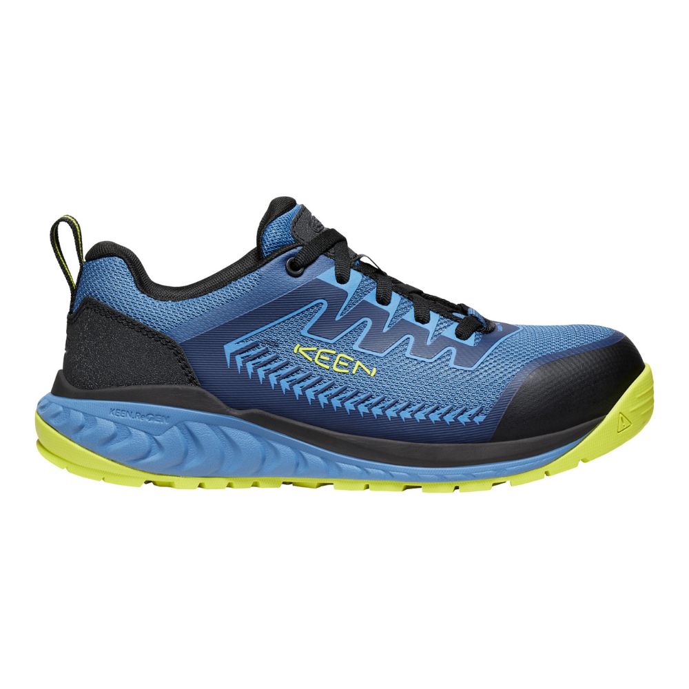 Keen Arvada Men's Composite Toe Athletic Work Shoes - Lightweight & Slip-Resistant Safety Shoes for Construction, Warehouse & Outdoor Work (Blue, Model 1027681)