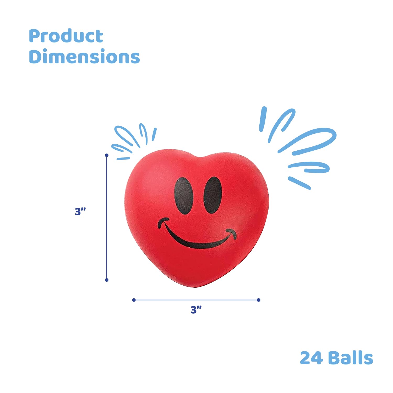 Neliblu Heart Stress Balls - 3
