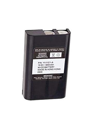BP4W Rechargeable Two-Way Radio Battery - 10.8V 600mAh Ni-CD Replacement Battery Pack for Kenwood/Motorola Radios - Perfect for Construction, Security & Outdoor Communication