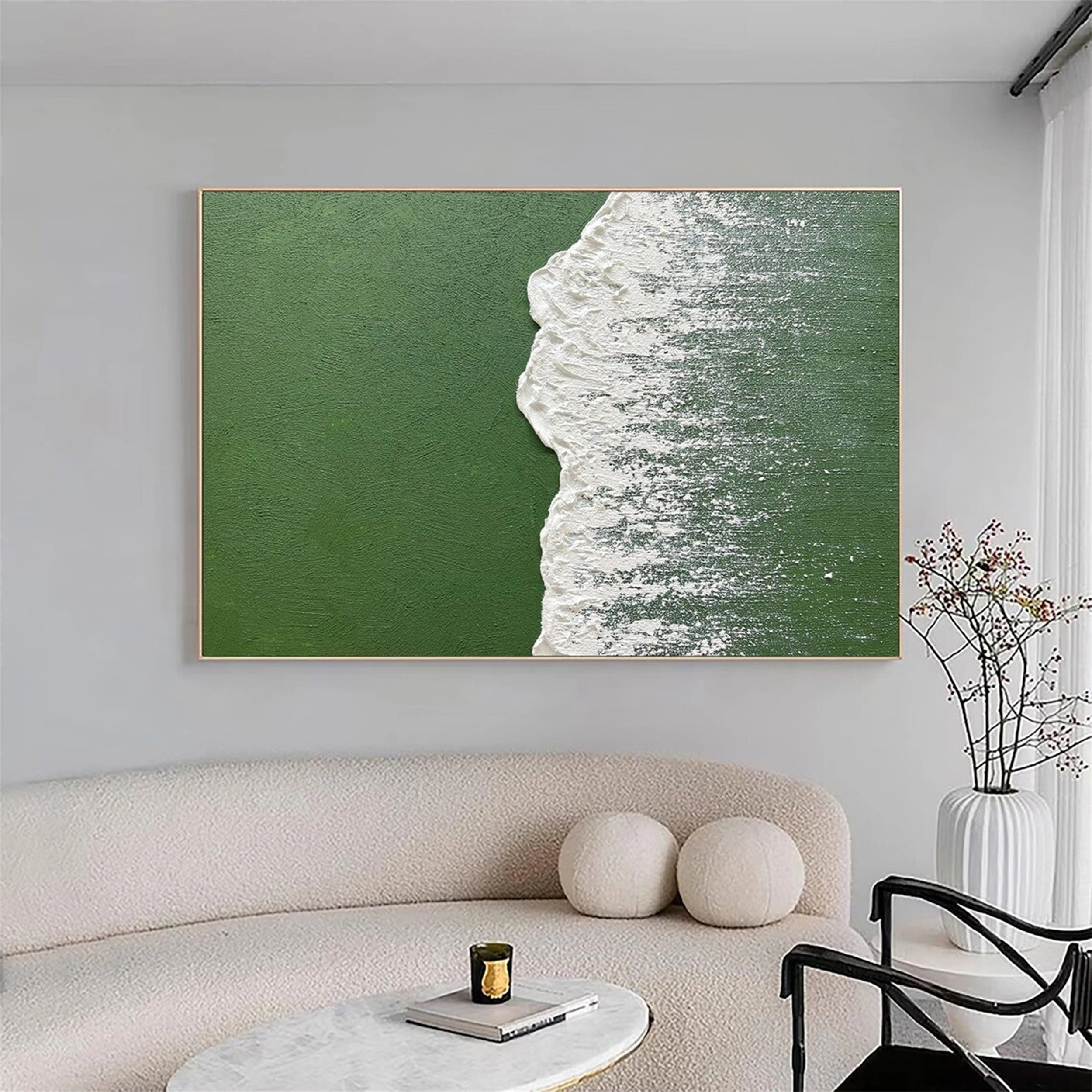 Ocean And Sky Painting #OS 093 - Stunning Seascape Wall Art for Home & Office Decor | Perfect for Living Room, Bedroom, or Coastal Themed Spaces