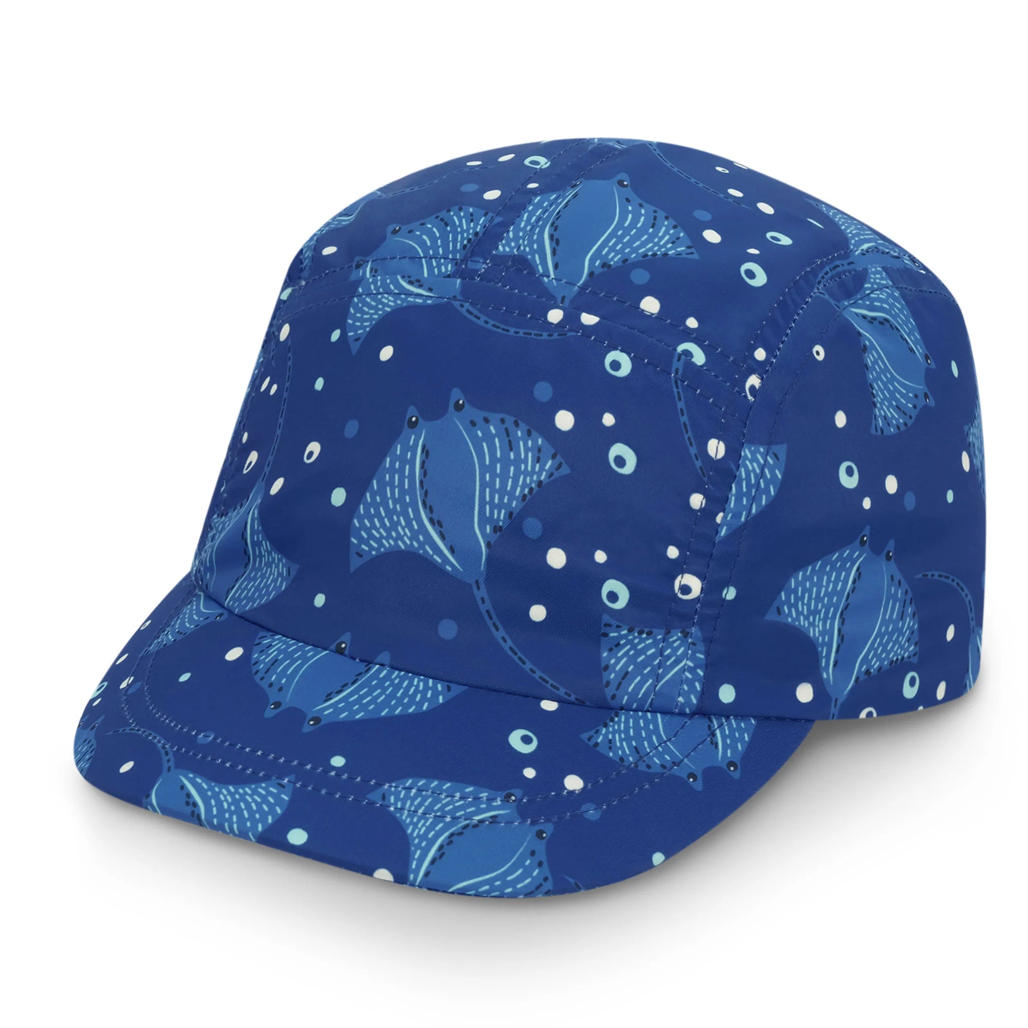 Jan & Jul Manta Ray Five Panel SunLite Hat - UPF 50+ UV Protection Baby & Toddler Sun Hat for Boys & Girls - Perfect for Beach, Pool, and Outdoor Adventures