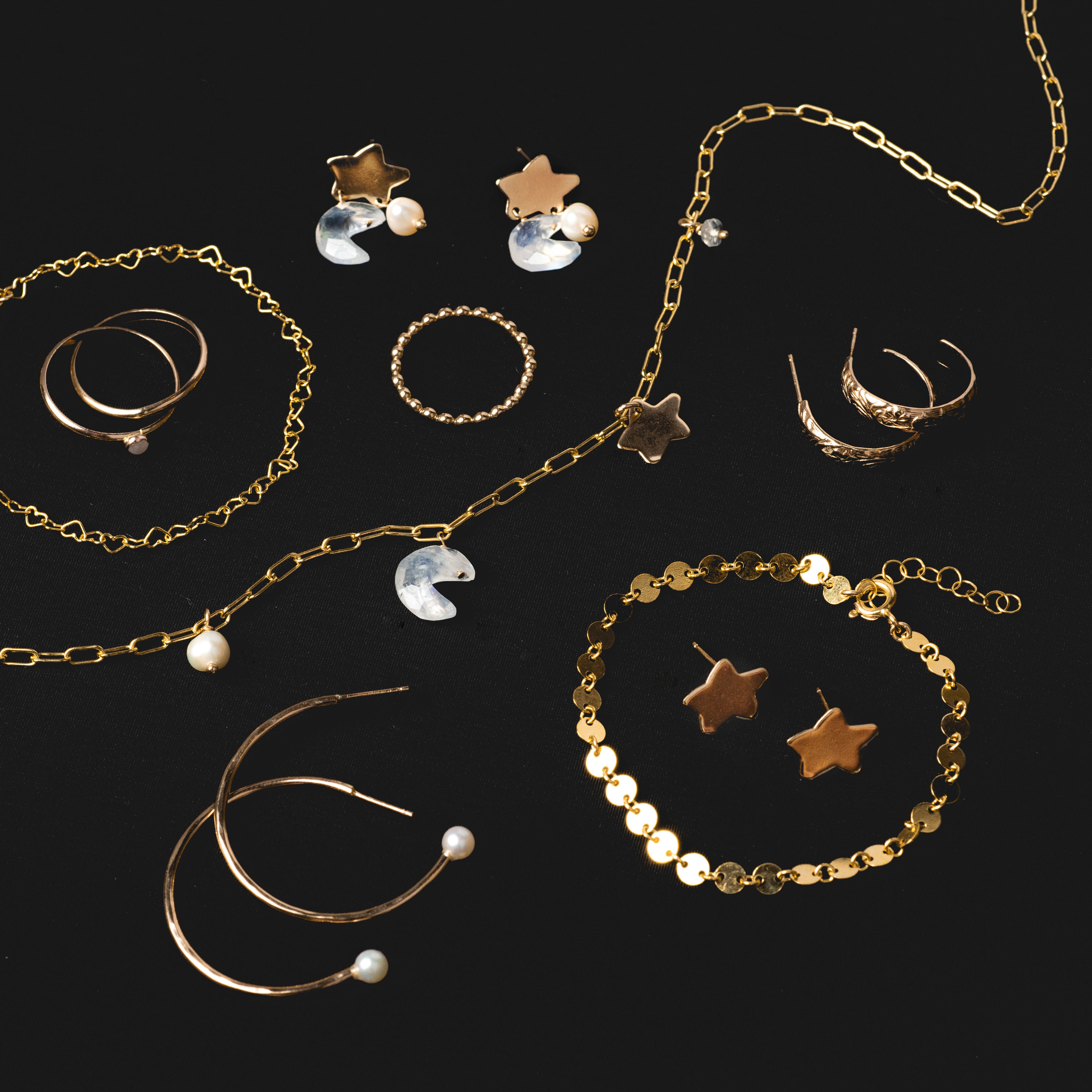 Celine Charm Earrings for Women - Elegant Gold Hoop Earrings with Pendant - Perfect for Parties, Weddings & Everyday Wear