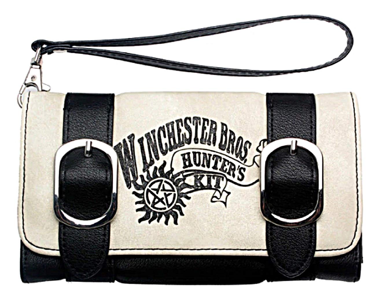 Supernatural Winchester Brothers Trifold Leather Wallet for Women - Stylish Clutch Purse with RFID Protection | Perfect for Cosplay, Collectors & Daily Use