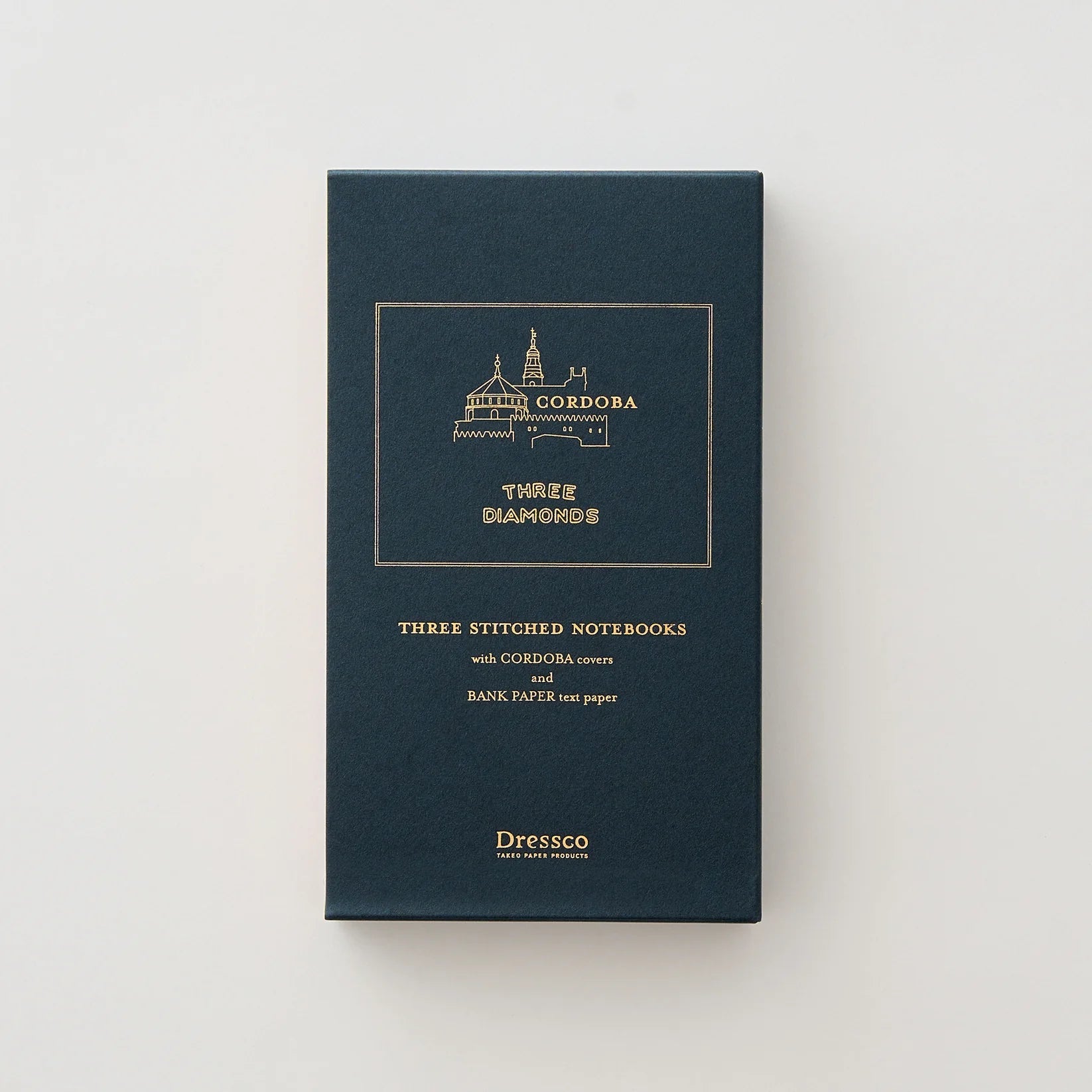 Dressco Cordoba Stitch Notebook Bookcase Set - Premium Leather Journal & Organizer for Office, School & Home - Perfect Gift for Writers & Professionals - TAKEO PAPER PRODUCTS
