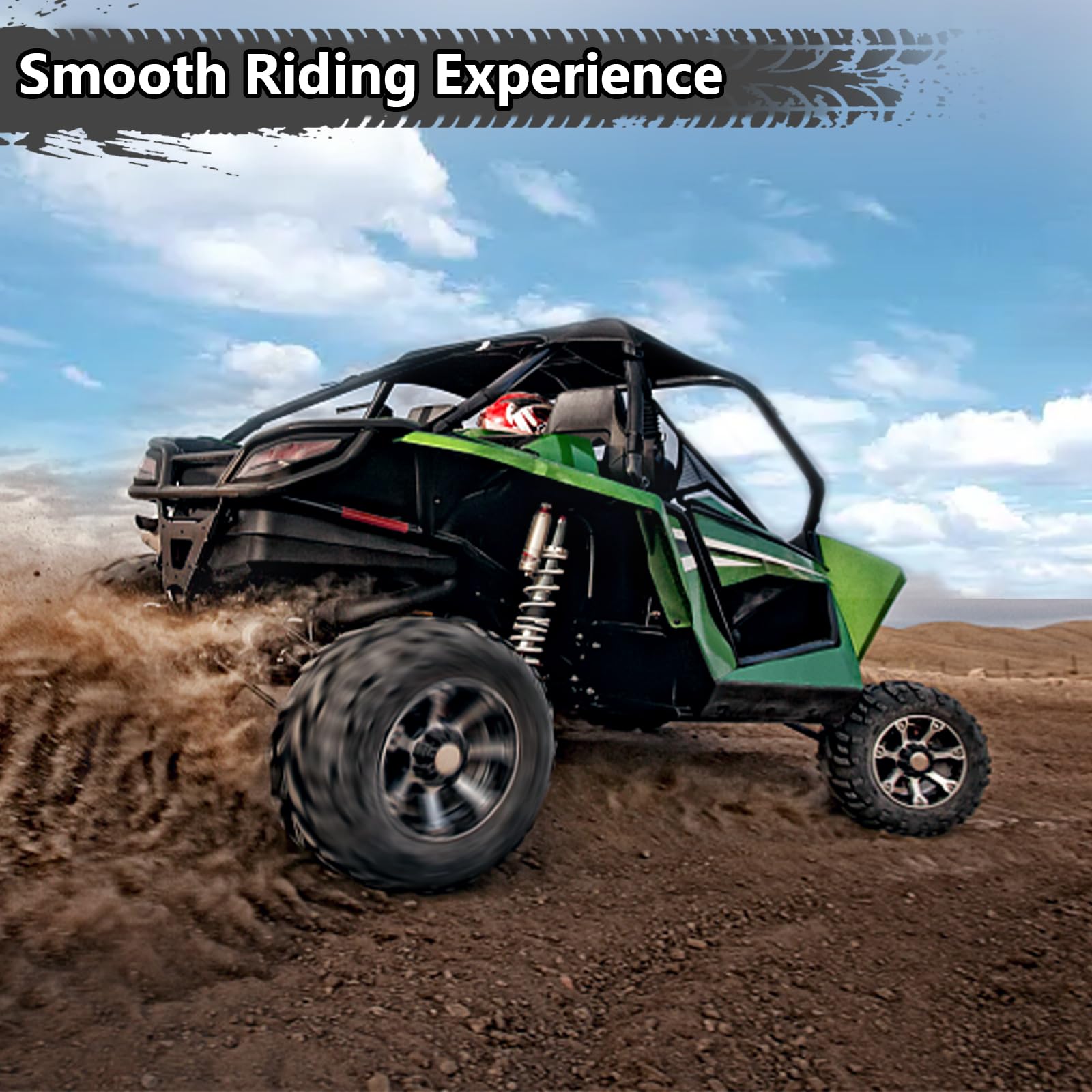 26x11x12 ATV Tires - Set of 2 All-Terrain 6PR UTV/ATV Off-Road Tires for Mud, Sand & Trail Riding - Heavy Duty Black Tires for Outdoor Adventures