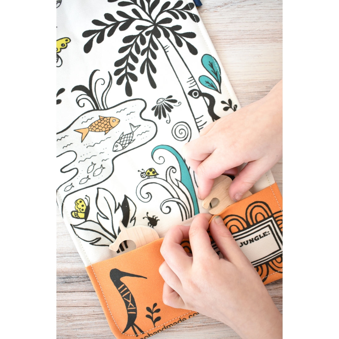 Portable Baby Playmat - Soft & Lightweight Small Tote Playmat for Infants & Toddlers - Perfect for Nursery, Playtime, Travel & Outdoor Activities