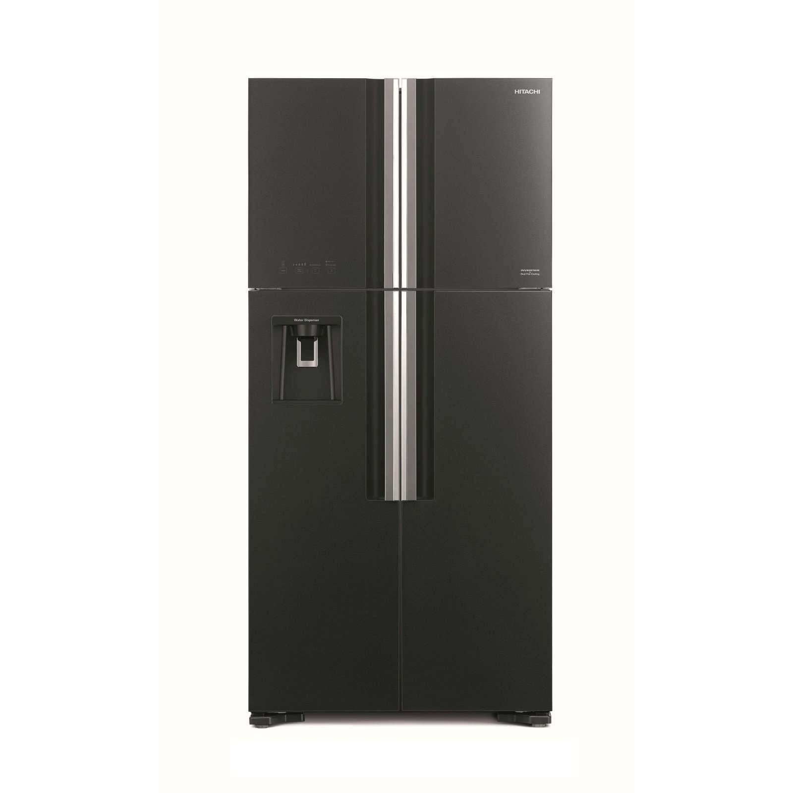Hitachi 518L 4-Door Side by Side Refrigerator RW690P7MSXGGR - Energy Efficient Stainless Steel Fridge for Modern Kitchen & Large Family Use