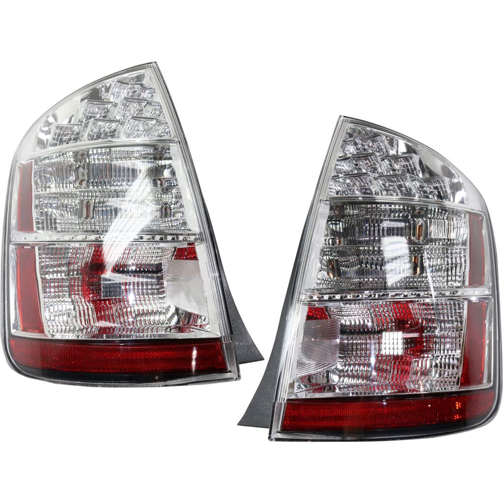 2006-2009 Toyota Prius Replacement Rear Tail Lights Pair - Driver & Passenger Side | Compatible with TO2818136 TO2819136 81561-47100 81551-47100 | Perfect for Night Driving Safety & Vehicle Restoration Projects