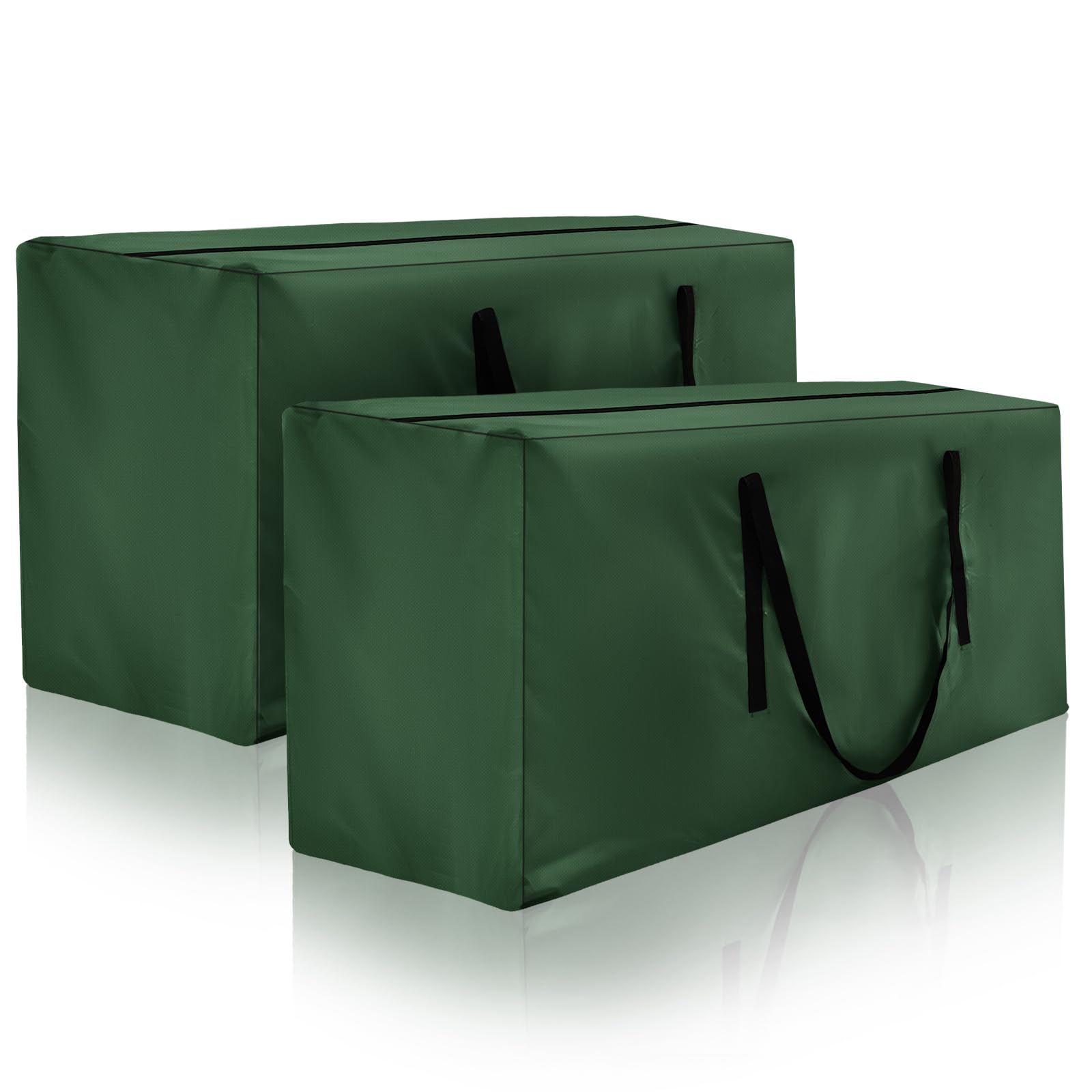 2-Pack Heavy Duty Christmas Tree Storage Bags - Fits 12ft Artificial Trees, Outdoor Cushion Storage with Zippers & Handles (68