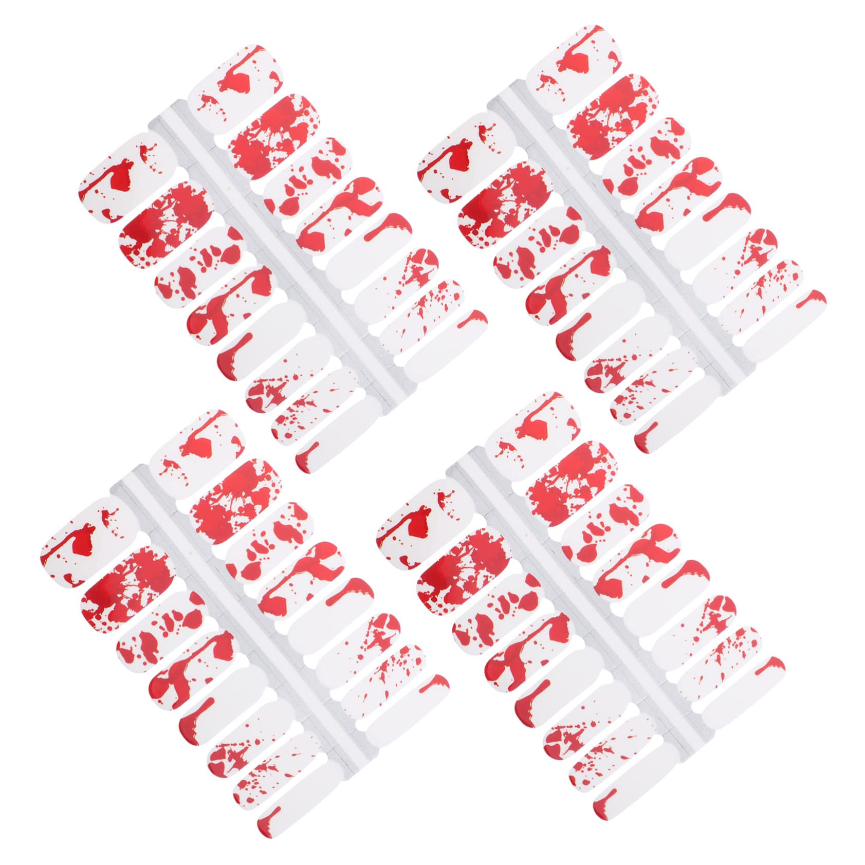 4 Sets Halloween Nail Stickers - Pumpkin, Skull & Letter Stamp Nail Decals for DIY Nail Art | Perfect for Halloween Parties, Women's Nail Decorations & Festive Nail Designs