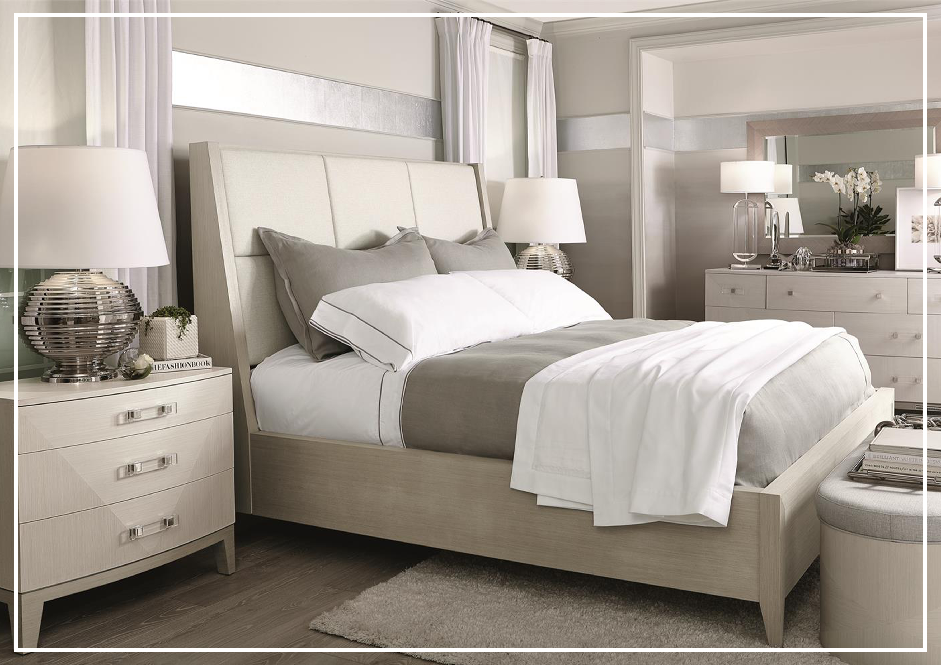 Bernhardt Axiom 7-Drawer Solid Wood Dresser - Stylish Bedroom Storage for Clothes, Linens & Accessories