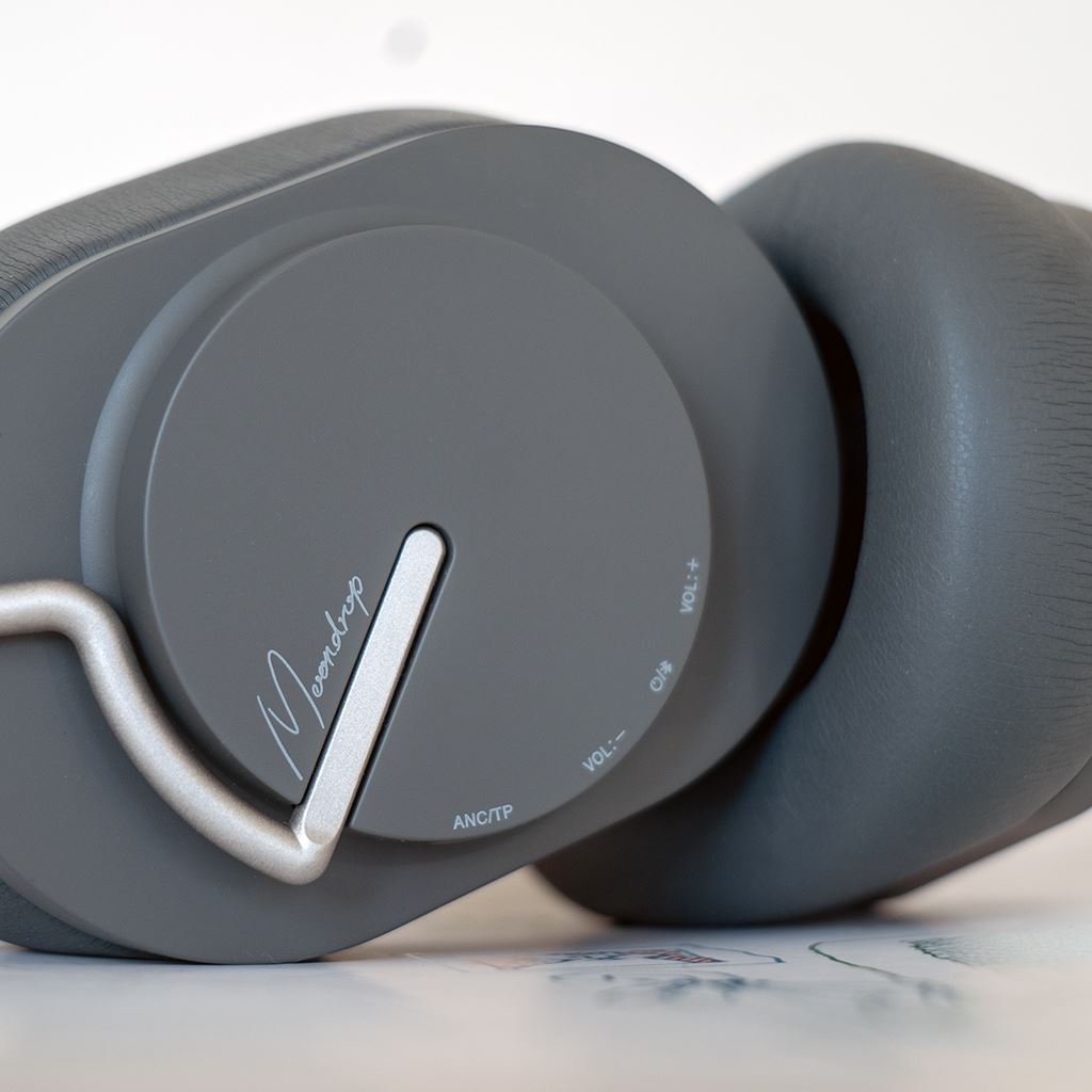 Moondrop Edge Wireless ANC Headphones - Bluetooth 5.0 Noise Cancelling Over-Ear Headset with 30H Playtime, Hi-Fi Sound for Travel, Work & Gaming