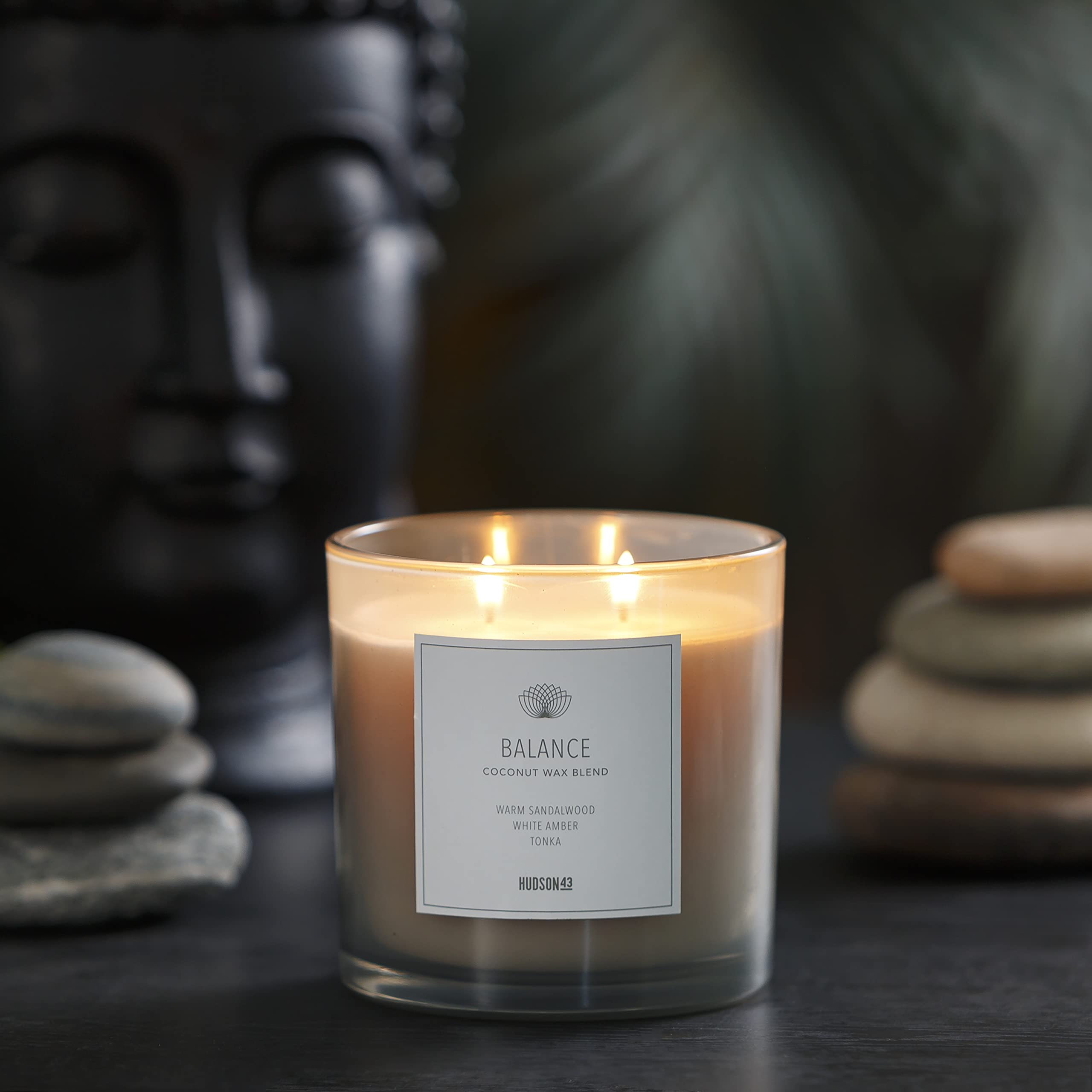Sandalwood Aromatherapy Candle - 13oz Coconut Wax for Stress Relief | Home Relaxation Gift for Women