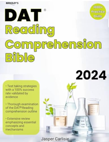 DAT Reading Comprehension Bible - Ultimate Study Guide for Dental Admission Test Prep | Improve Scores with Practice Questions & Strategies | Perfect for Pre-Dental Students & Exam Preparation