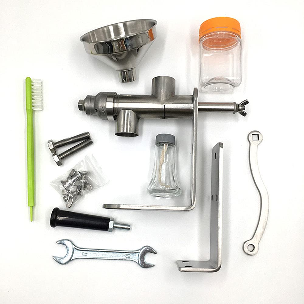 Manual Oil Press Machine for Home Use - Cold Press Peanut, Nut & Seed Oil Extractor - Expeller for Olive, Almond & Sunflower Oil - Perfect for DIY Cooking & Healthy Living