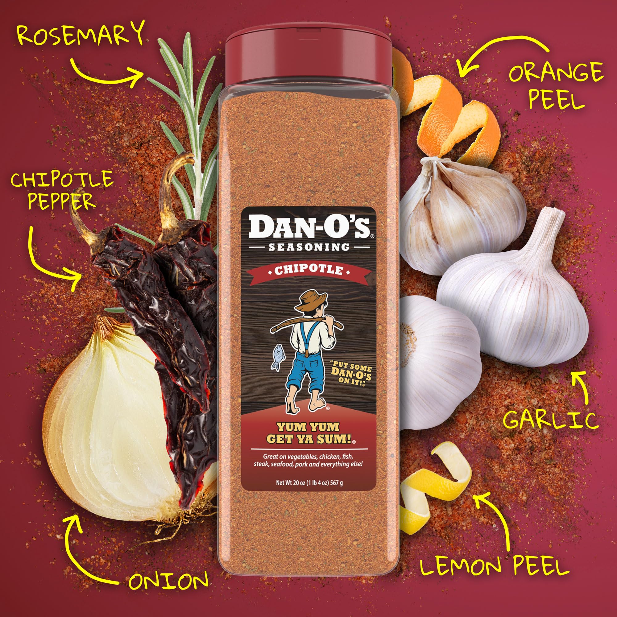Dan-O's Seasoning 2-Pack Bundle (20 oz) – Spicy & Chipotle Flavors | All-Purpose Seasoning for Grilling, BBQ, and Everyday Cooking | Great for Meat, Seafood, and Vegetables