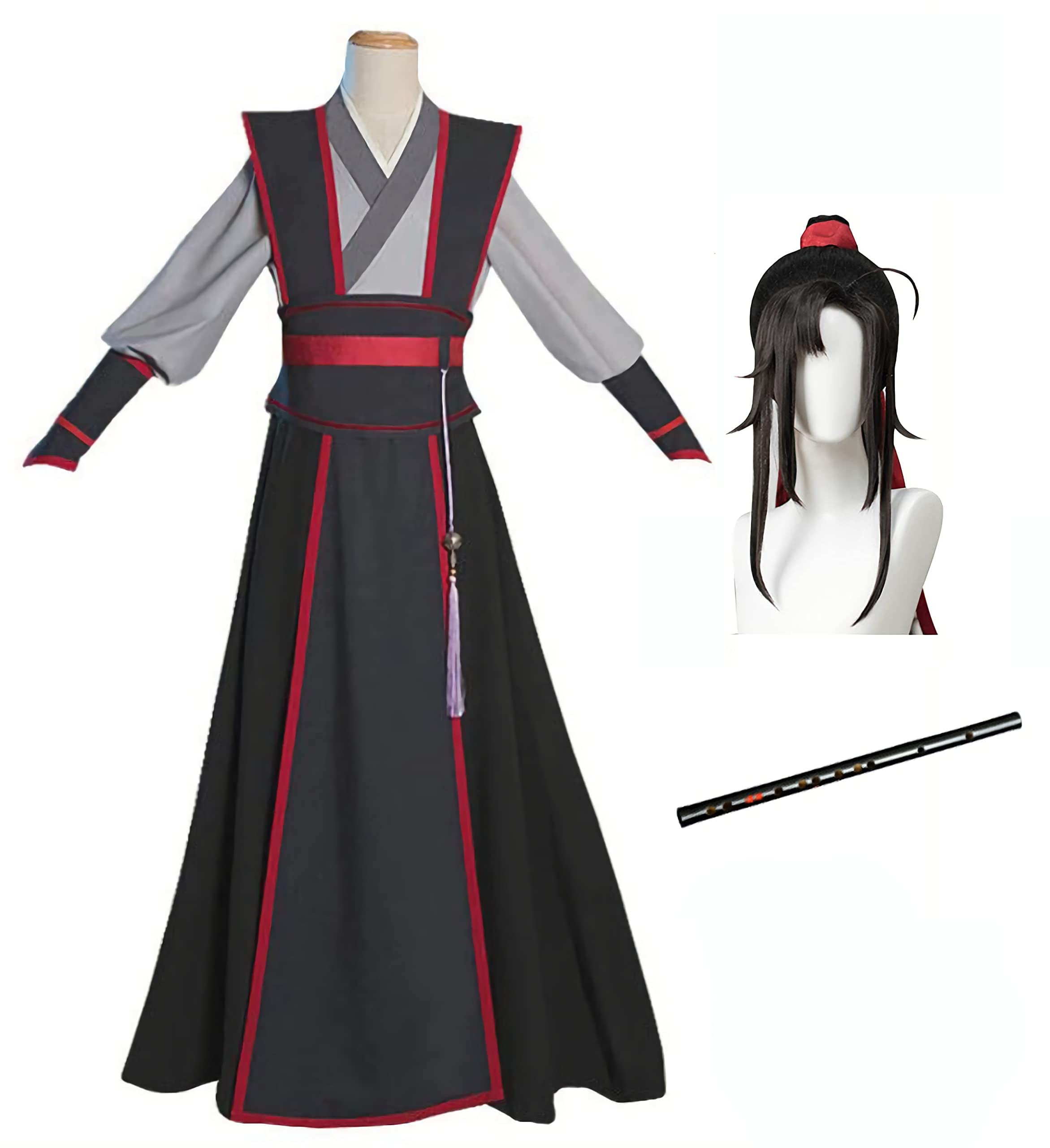 Grandmaster of Demonic Cultivation: Mo Dao Zu Shi Anime Cosplay Costume - Wei Wuxian & Lan Wangji Hanfu Outfit for Halloween, Comic Con & Cosplay Events