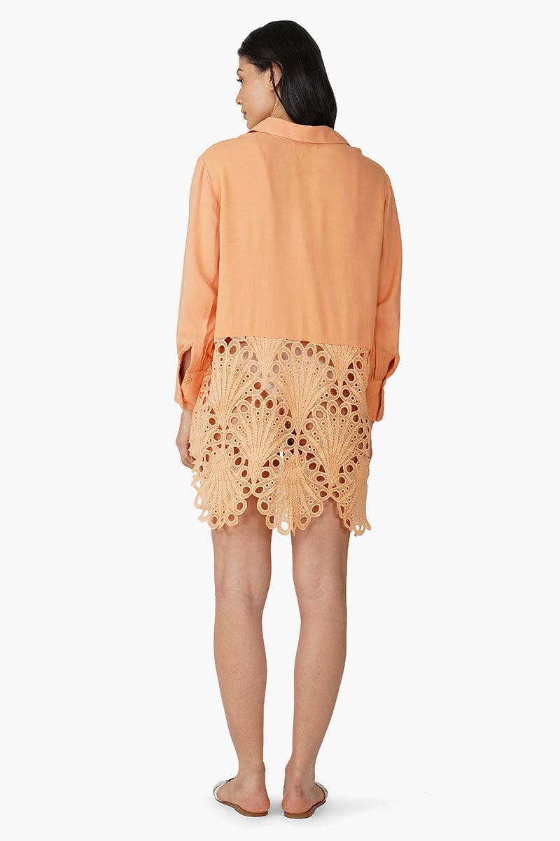 Camille's Dream Lace Detail Blouse - Elegant Women's Lace Top for Work, Date Night & Special Occasions | Floral Embroidery & Feminine Style