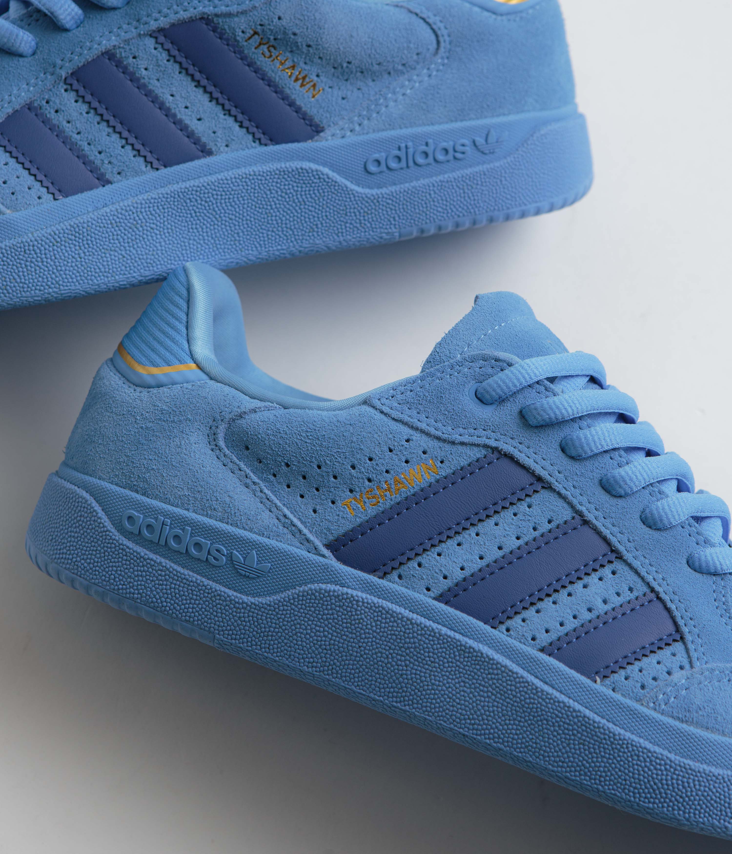 Adidas Tyshawn Low Sneakers - Blue Burst/Team Royal Blue/Bluebird - Men's Casual Basketball Shoes for Streetwear & Gym Workouts