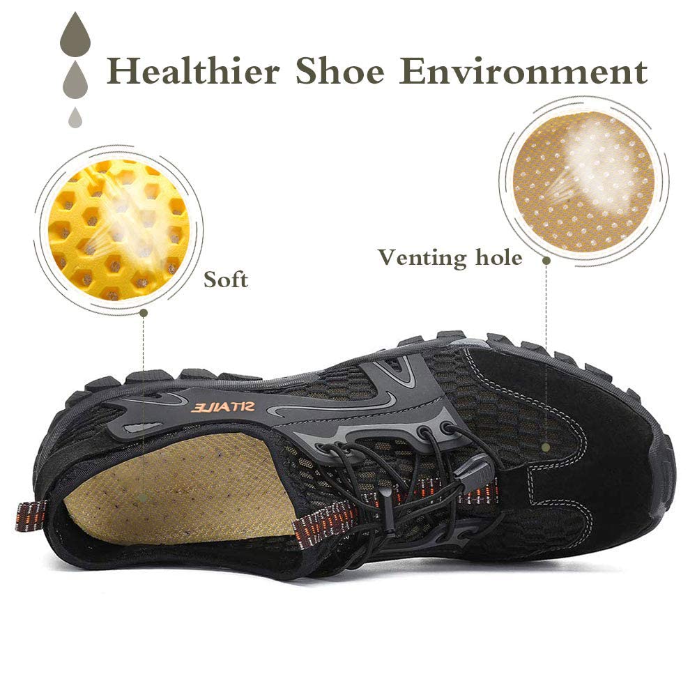 Men's & Women's Quick-Dry Hiking Water Shoes - Barefoot Aqua Swim Shoes for Pool, Beach, Fishing & River Hiking - Lightweight Water Sandals for Outdoor Adventures & Water Sports