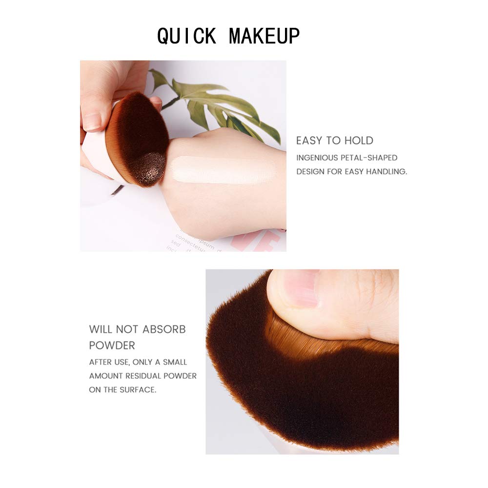 Professional Flat Top Kabuki Brush for Liquid, Cream & Powder Foundation - Magic Foundation Brush with Protective Case - Perfect for Flawless Blending & Contouring - Ideal for Makeup Artists & Everyday Beauty Routine