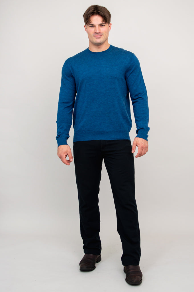 Premium Fraser Sweater for Men & Women - 100% Merino Wool, Soft & Warm Blue Pullover - Perfect for Winter, Outdoor Activities & Casual Wear