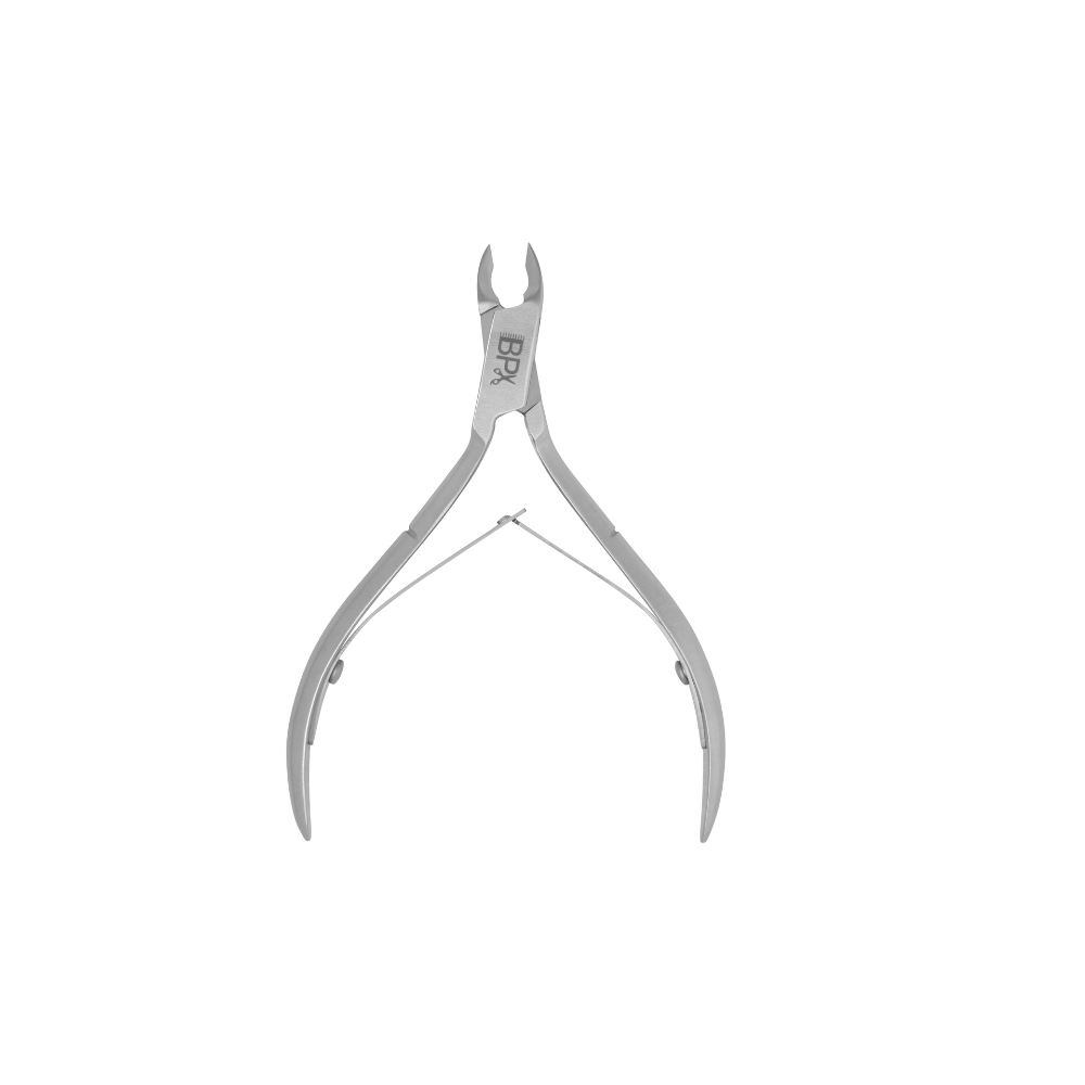 BPX Cuticle Nipper - Professional Stainless Steel Nail Clipper for Manicure & Pedicure - Precise Cuticle Trimmer for Salon & Home Use - Single Packed (Silver) - Perfect for Grooming, Nail Care & DIY Beauty