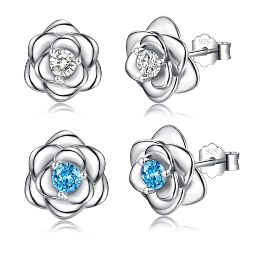 2pcs - Silver+Blue