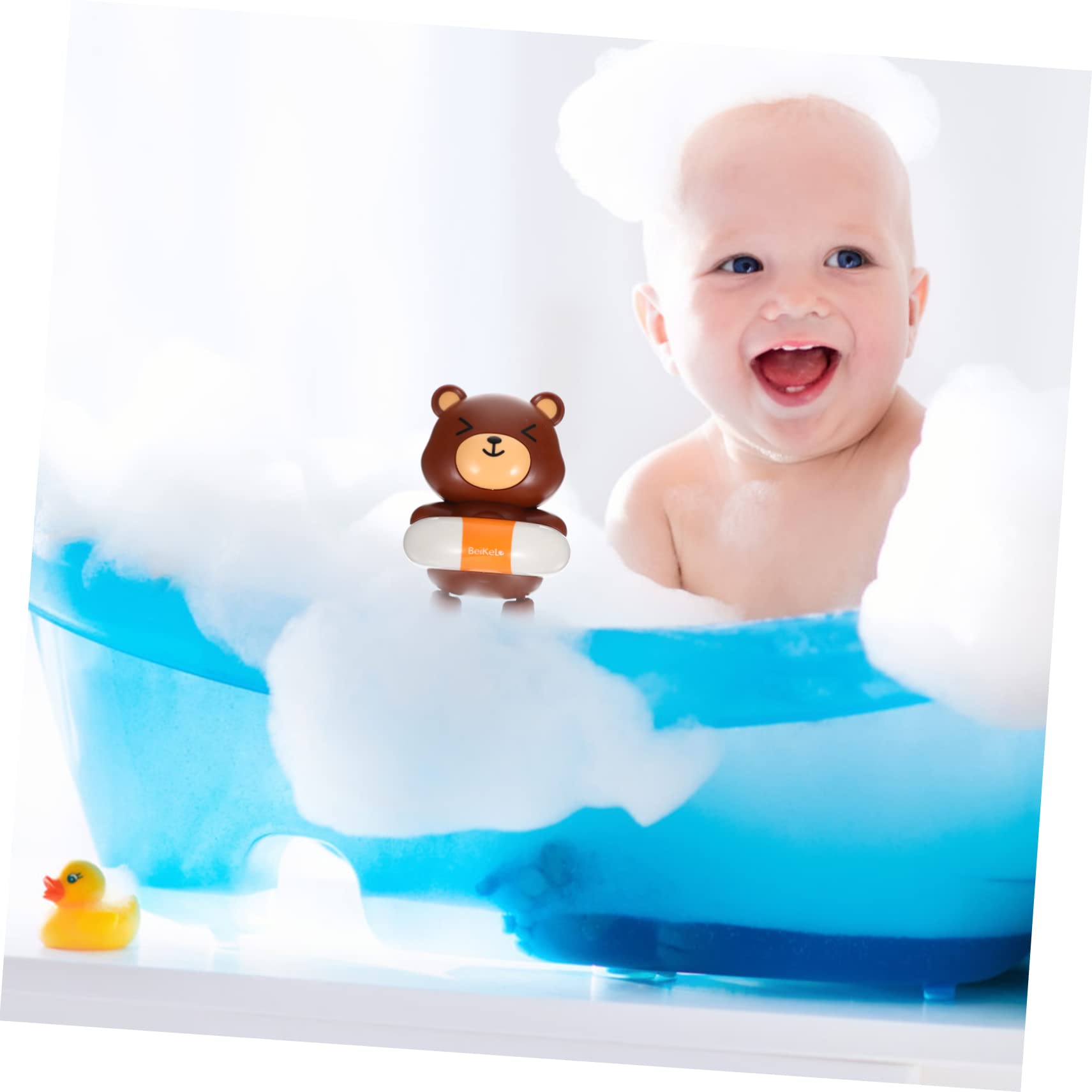 HEMOTON 5-Piece Ocean Animal Bath Toys Set - Plastic Bathtub Playthings for Toddlers & Kids | Fun Bath Time Learning Toys for Baby Shower Gifts & Pool Party Favors