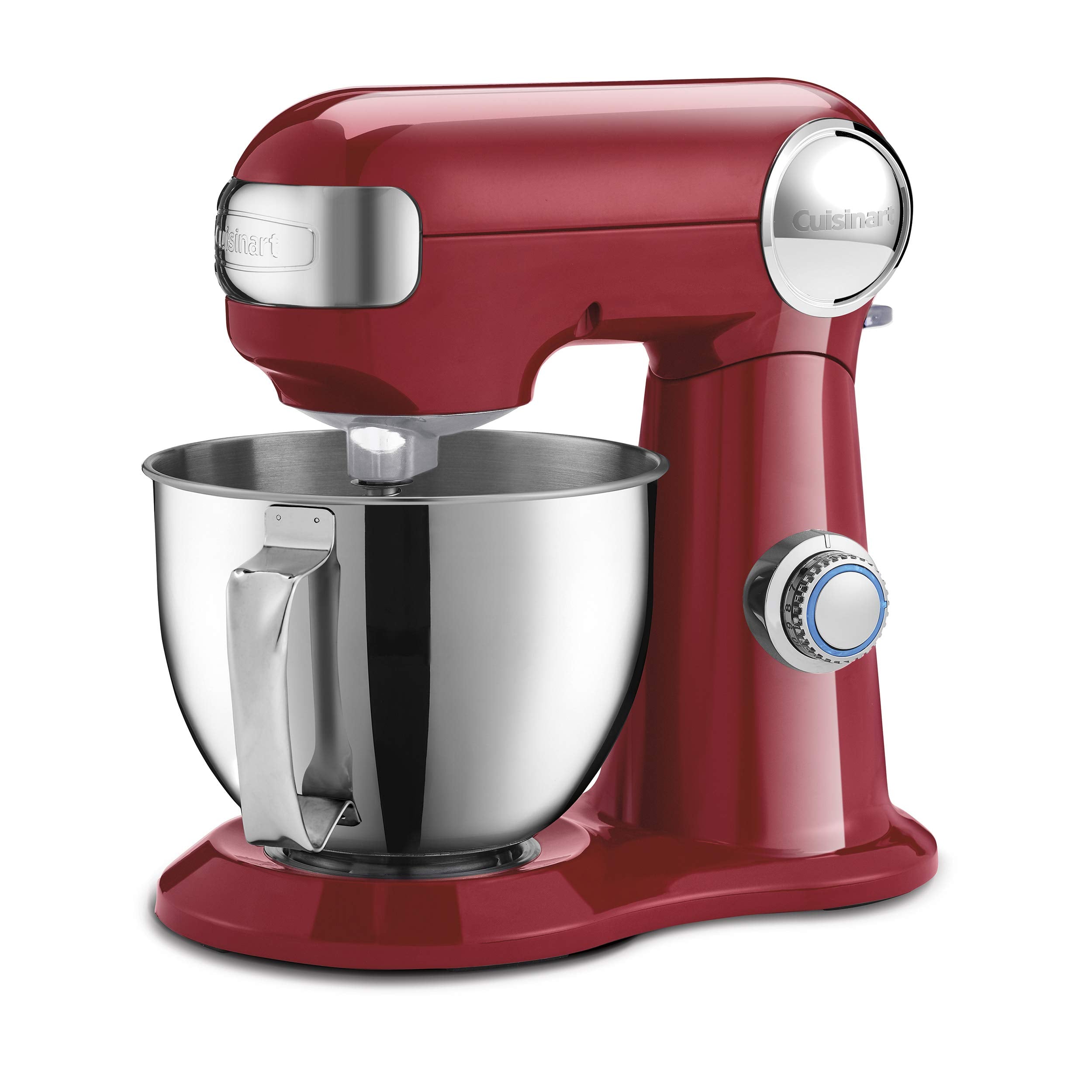 Refurbished Cuisinart SM-35R Precision Master Red Stand Mixer with Warranty - Perfect for Baking, Mixing Dough, and Whipping Cream at Home
