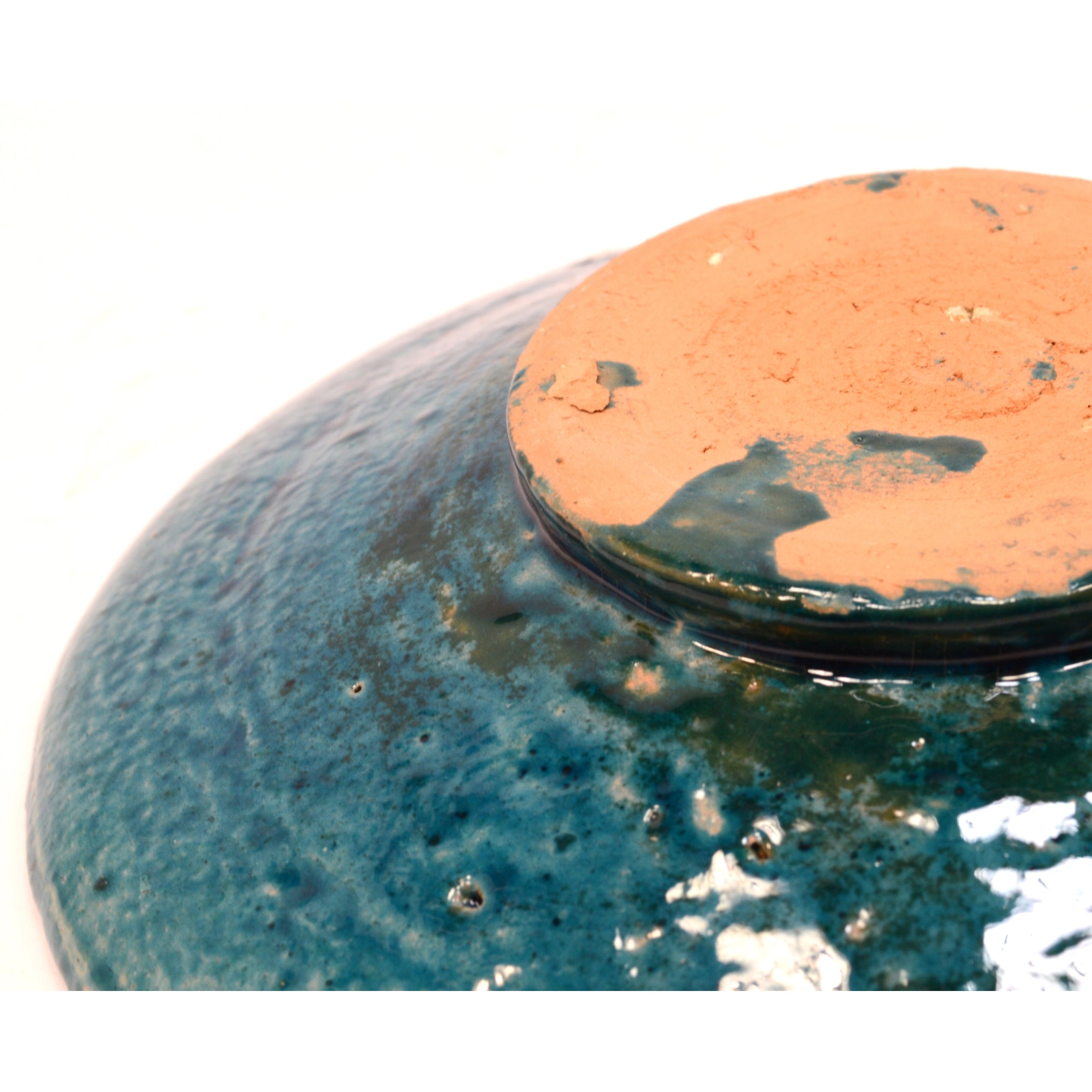 Antique Persian Glazed Pottery Plate - 6 13/16 Inch Turquoise Ceramic Dish, 12th-14th Century - Perfect for Home Decor, Collectibles & Gift Giving