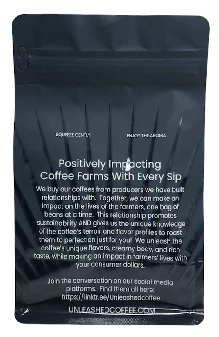 Half-Caf Whole Coffee Beans | Swiss Water Decaf | 100% Arabica Dark Roast Single Origin Ground Coffee | 12 oz Bag | Perfect for Home Brewing & Office Use - Unleashed Coffee