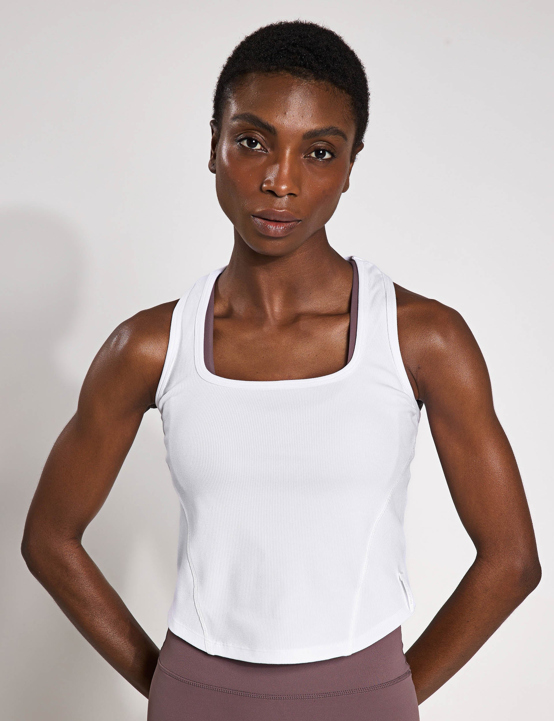 Jodie Tank Top for Women - Soft White Cotton Casual Shirt - Perfect for Summer Outfits, Beach Wear & Layering