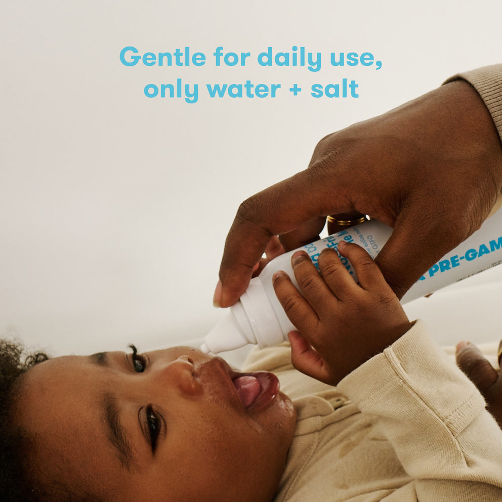 NoseFrida Saline Nasal Spray for Babies - 3.4 oz Gentle Saline Mist for Congestion Relief & Nasal Hygiene - Perfect for Newborns, Infants & Toddlers at Home or Travel
