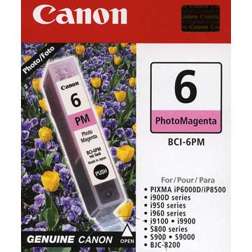 Canon BCI-6PM Photo Magenta Ink Cartridge - High-Quality Replacement for Canon Printers | Perfect for Photo Printing & Creative Projects